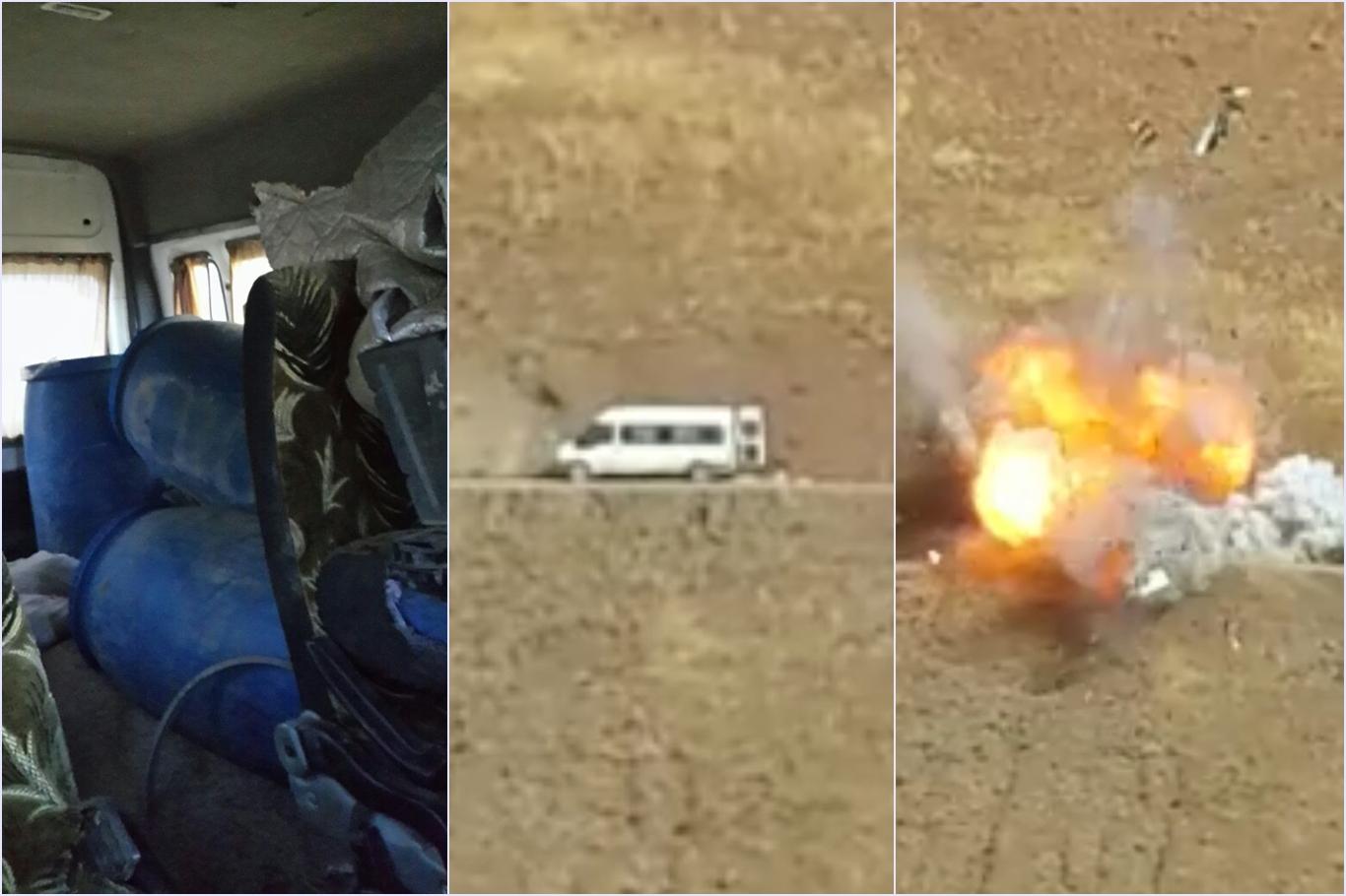 PKK'ye ait bomba yüklü minibüs ele geçirildi